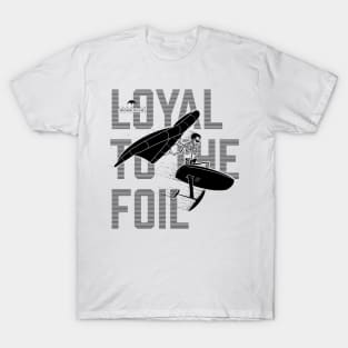 Northwest Foil Club: LOYAL / All Black (Background text) T-Shirt